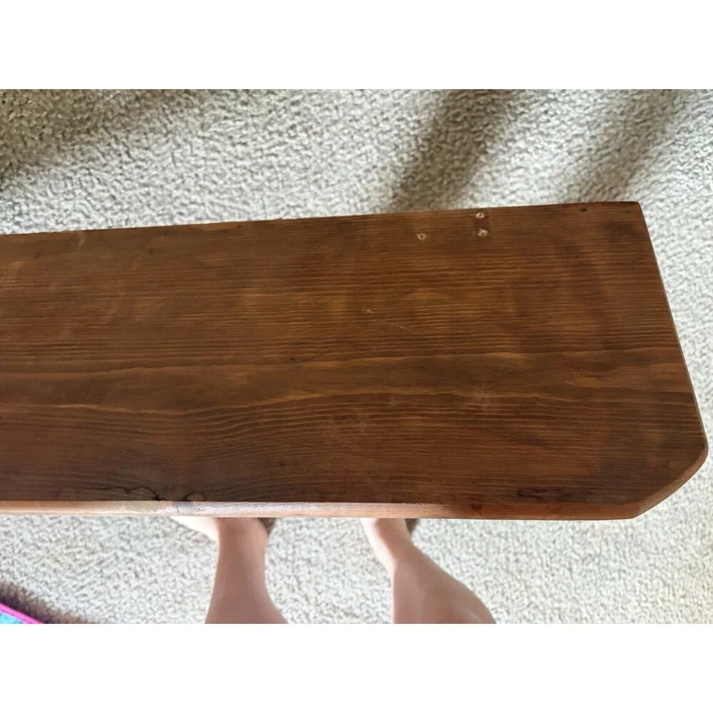 VTG Heart Shelf Cottage Core Handmade Wooden Hearts 48 INCH